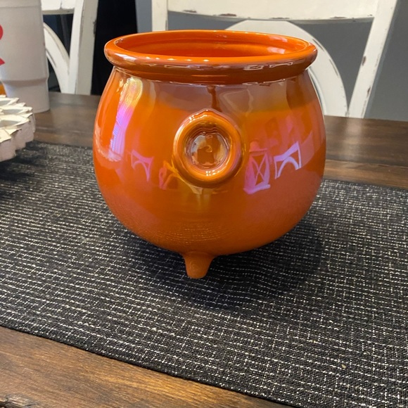 Iridescent Orange Trick Or Treat Bowl - Picture 2 of 3